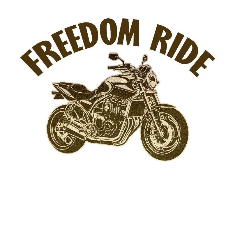 Graphic Motorcycle Freedom Engine