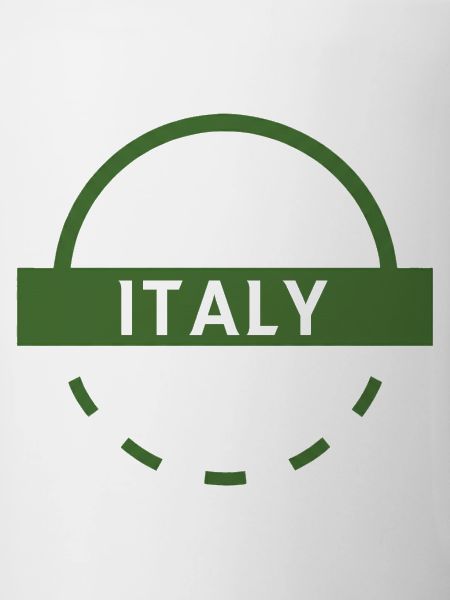 Italian Green Emblem Round Stamp