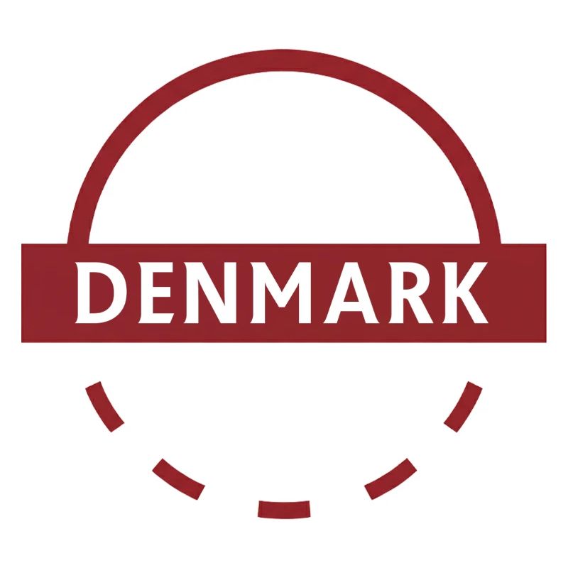 Denmark Round Emblem