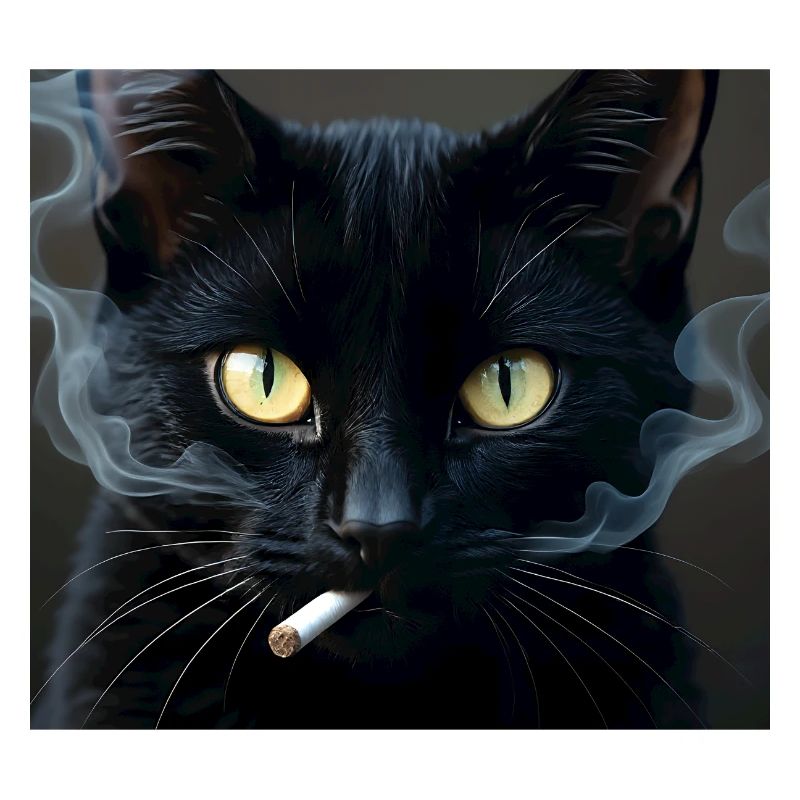 Fumer Chat Génération Z Mème Chat Fumer