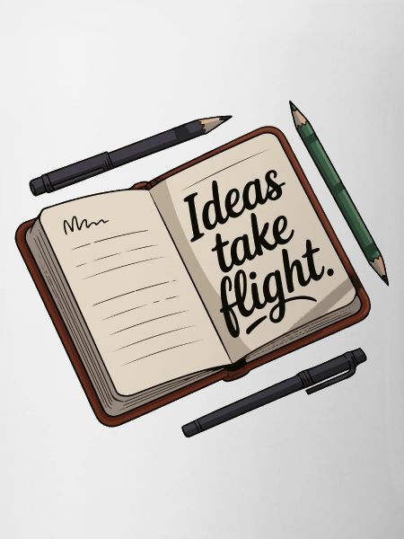 Ideas Take Flight Notebook Art
