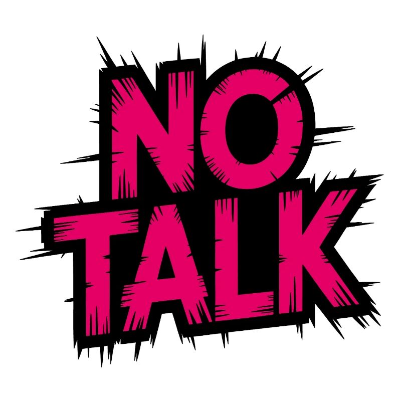 No Talk Neon Pink