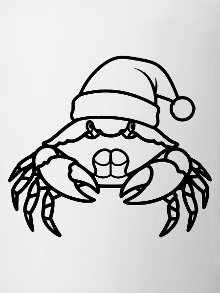Weihnachtskrabbe Cartoon Illustration