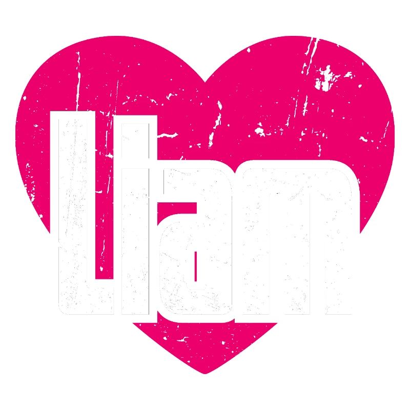 I Love Liam Pinkes Herz Ich liebe Liam