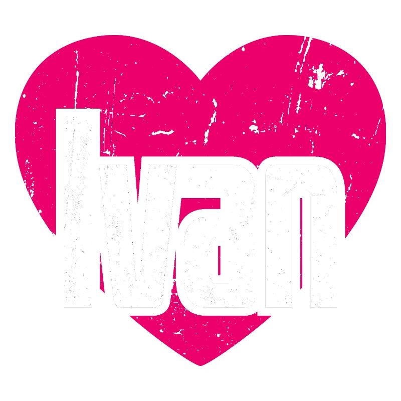 I Love Ivan Pink Heart I Love Ivan
