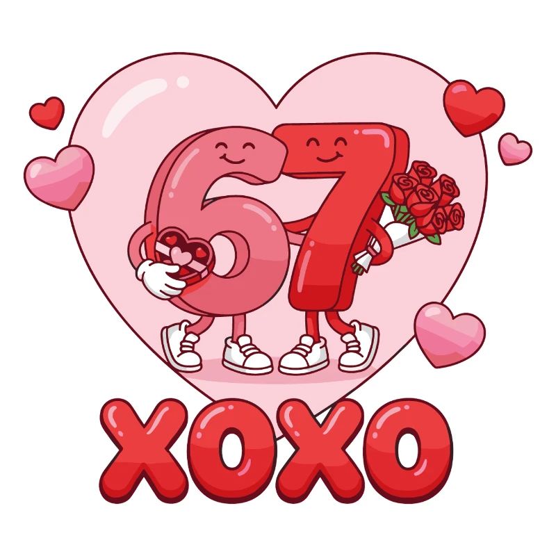 6 7 Sechs Sieben Meme Valentinstag Liebesgeschenk 