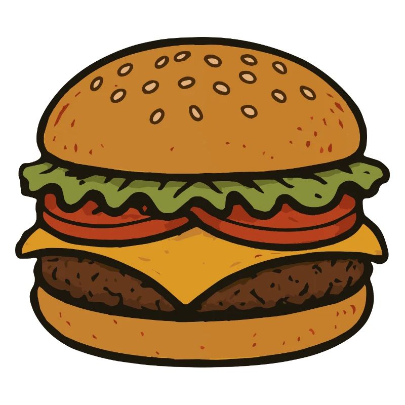 Komischer Hamburger