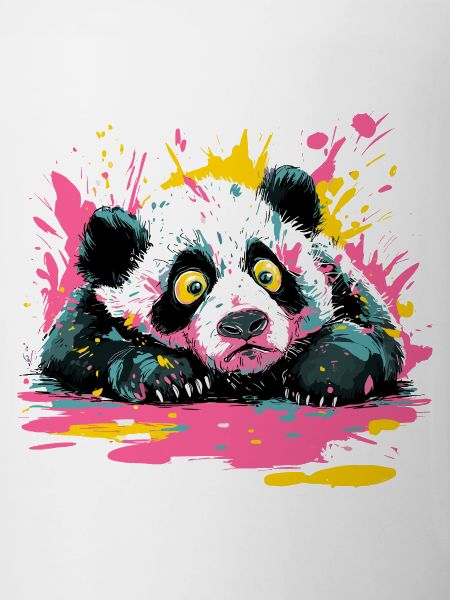 Panda Splash Pop Art Paint Splash