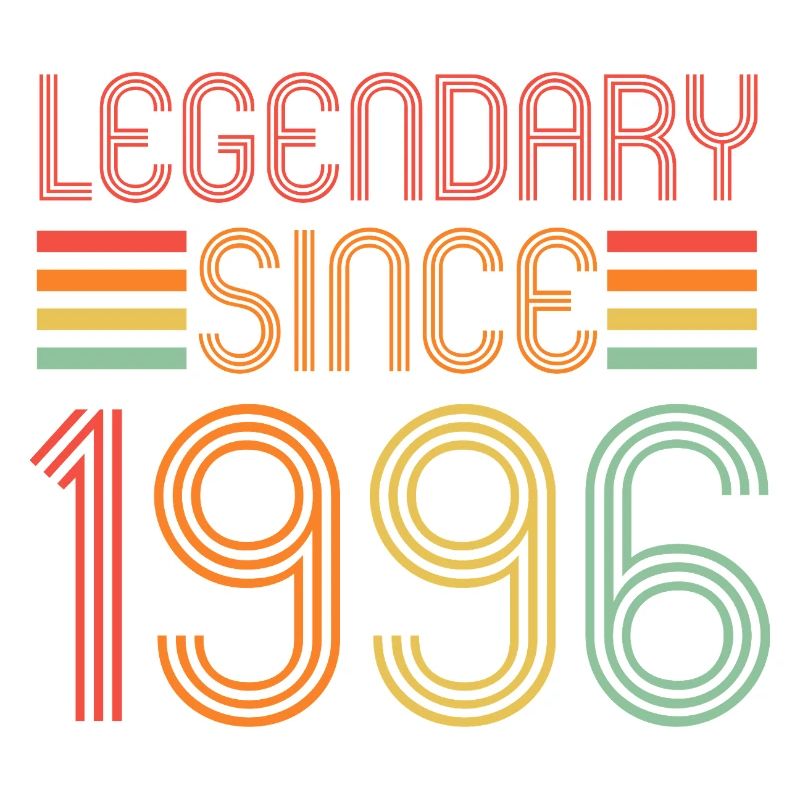 Legendary since 1996, Retro, Geburtstag
