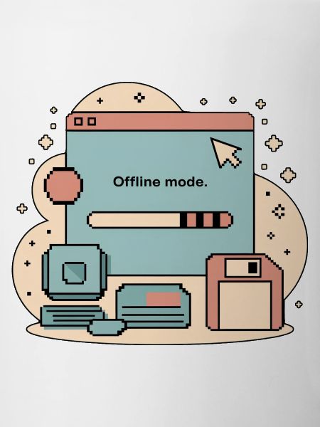 Offline Mode Retro Internet