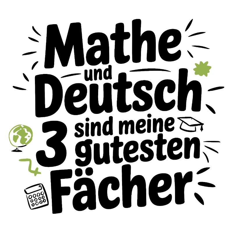 Math and German are my 3 best subjects