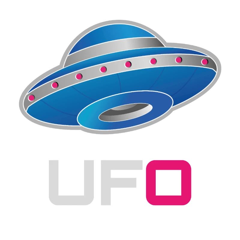 Futuristic Neon UFO