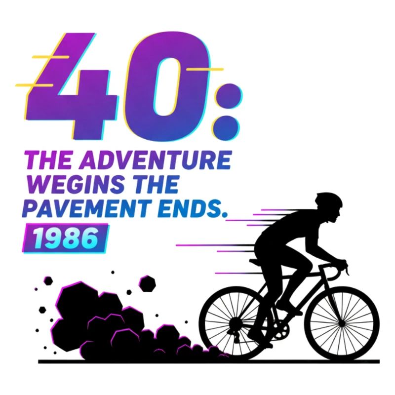 Tee d’aventure de gravier pour le 40e anniversaire