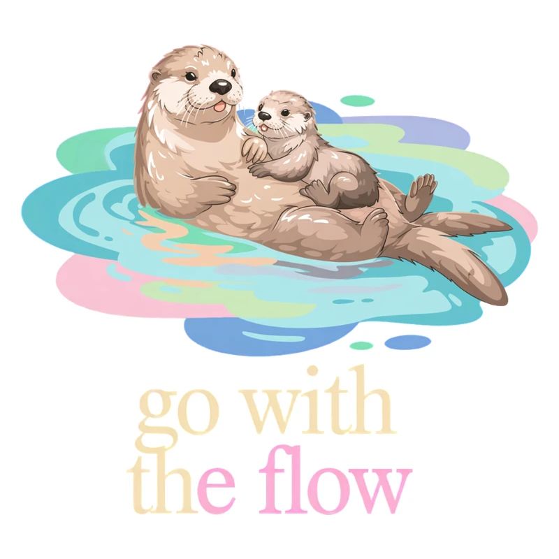 Otter Duo in Pastel Flow