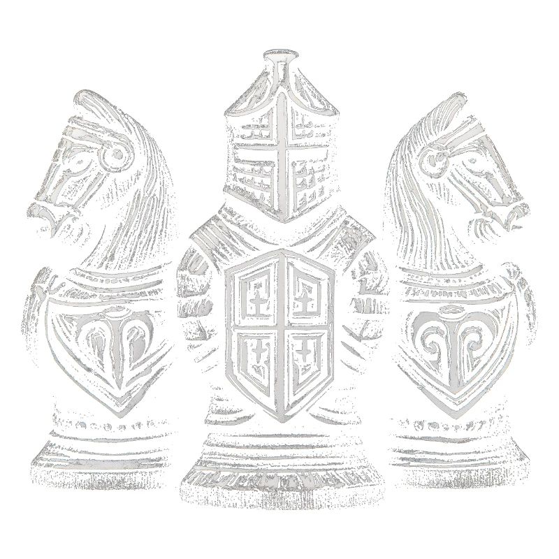 Chess Knight Medieval Figures for Men
