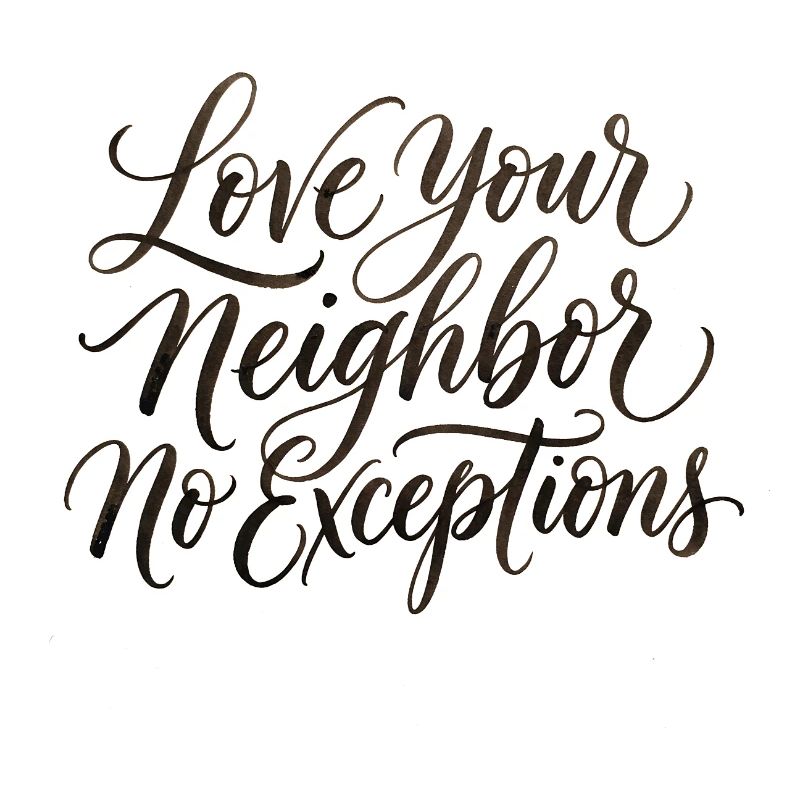 Aimez votre prochain — sans exception — chrétien