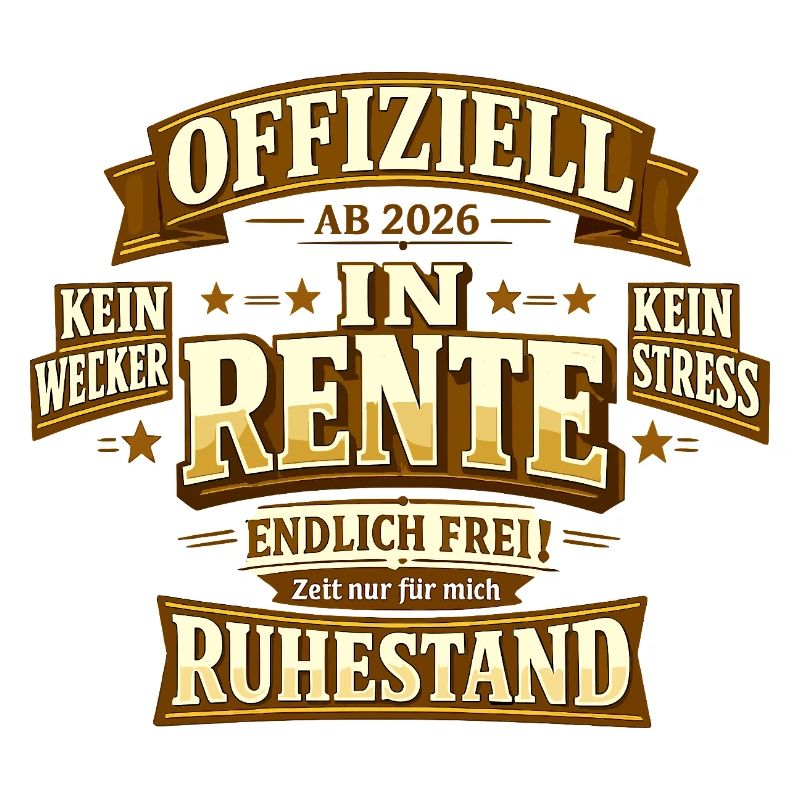 Offiziell ab 2026 in Rente endlich frei