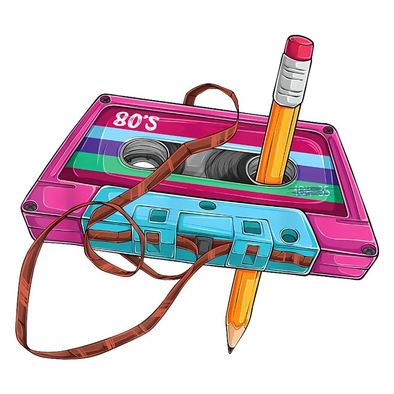 80er Kassette Stift