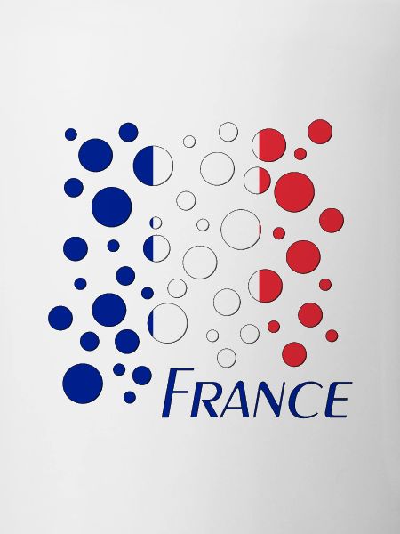 Motif français de points circulaires