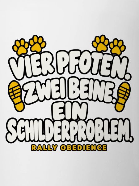 Vier Pfoten zwei Beine ein Schilderproblem