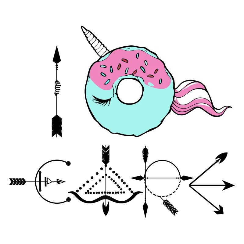 I Donut Care - Einhorn Pfeile