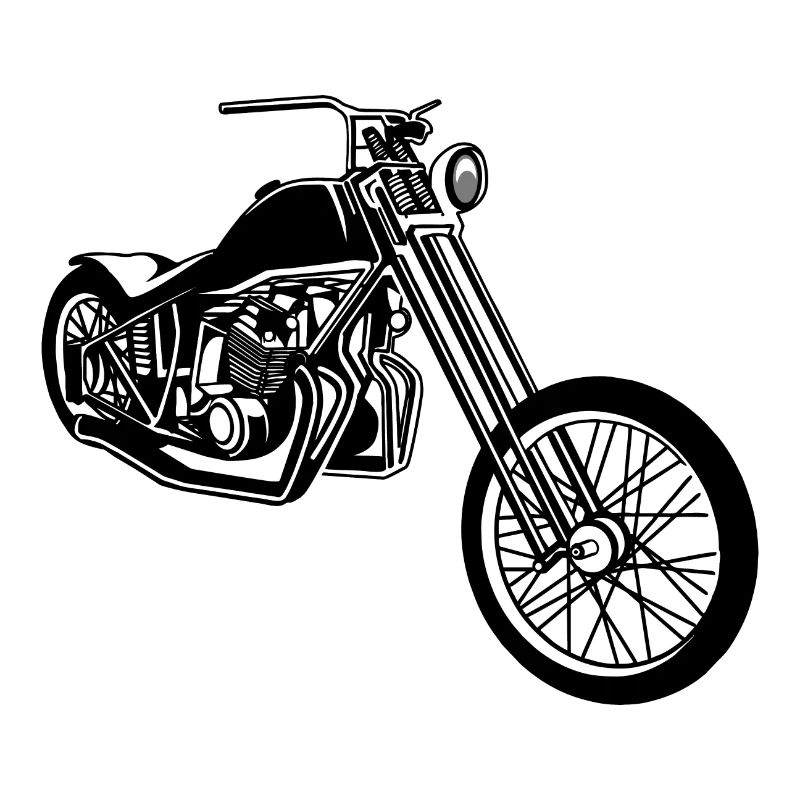 Chopper / Bobber Motorrad 01_schwarz