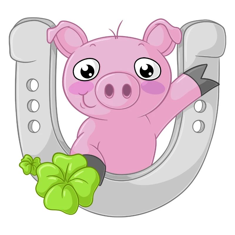 cochon comique du bonheur