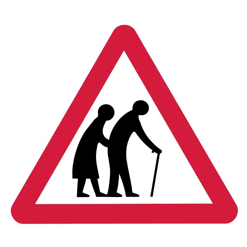 Attention Old gens de passage Signalisation