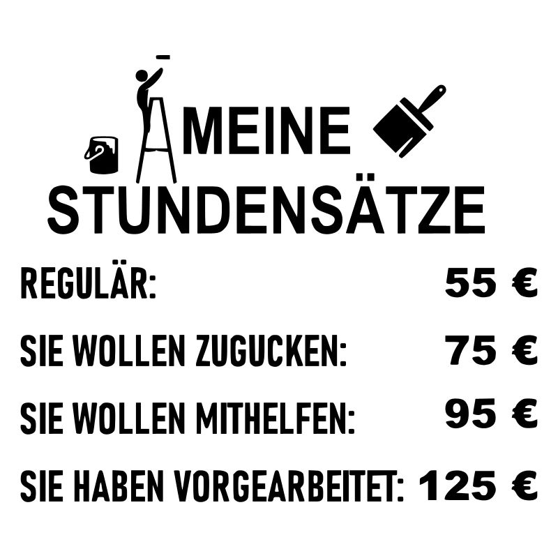 Stundensätze Maler und Verputzer