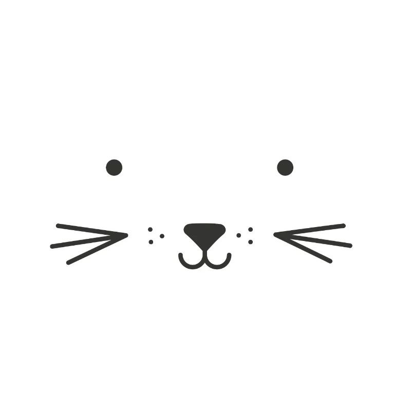 Süßes Katzengesicht