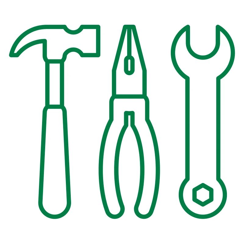Tools - hammer, pliers and wrench