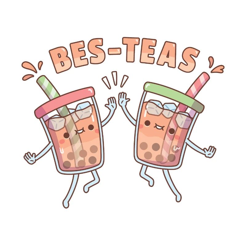 Mignon High Five Bubble Tea Bes-Teas Drôle