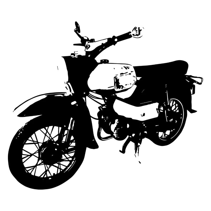 Simson Habicht Schwarz Moped