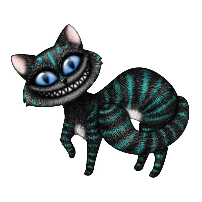 Blaue Cheshire Katze