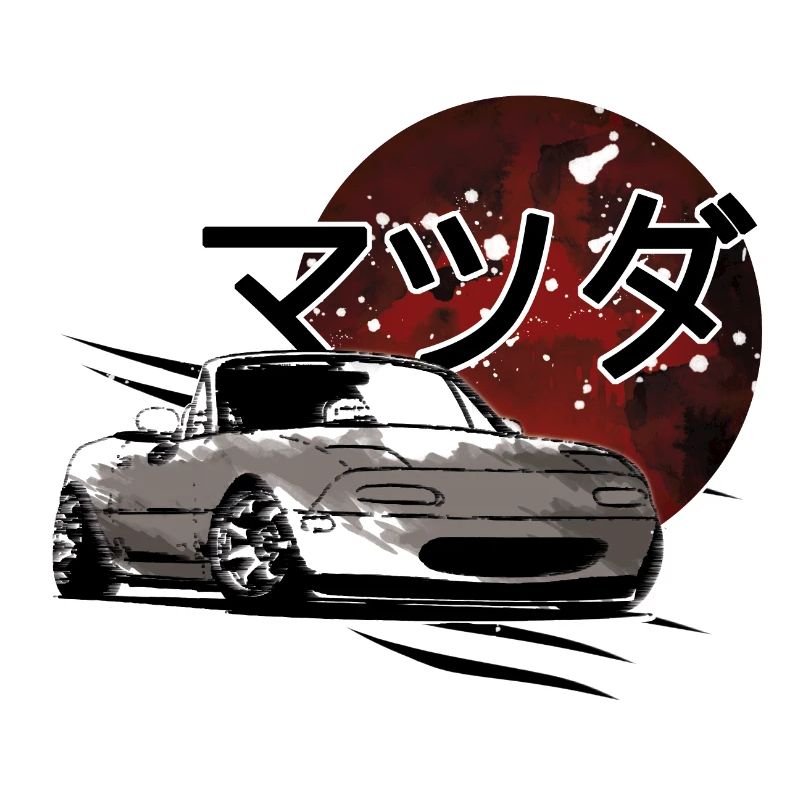 Car Mx5 Miata Japanese writing