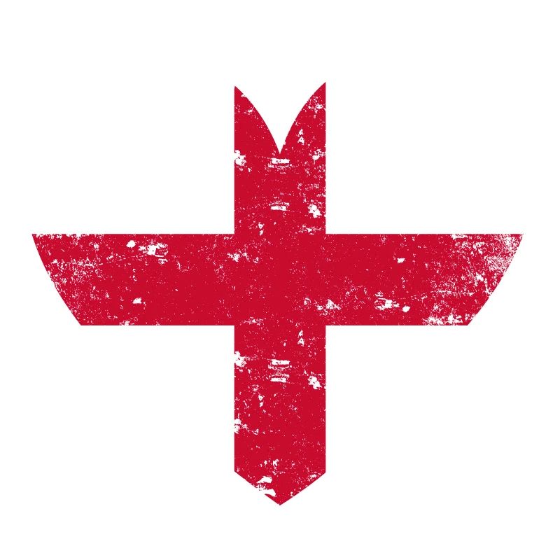 Cœur de drapeau de l’Angleterre