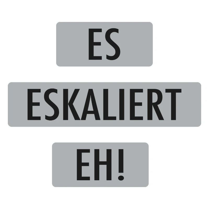 Es eskaliert eh!
