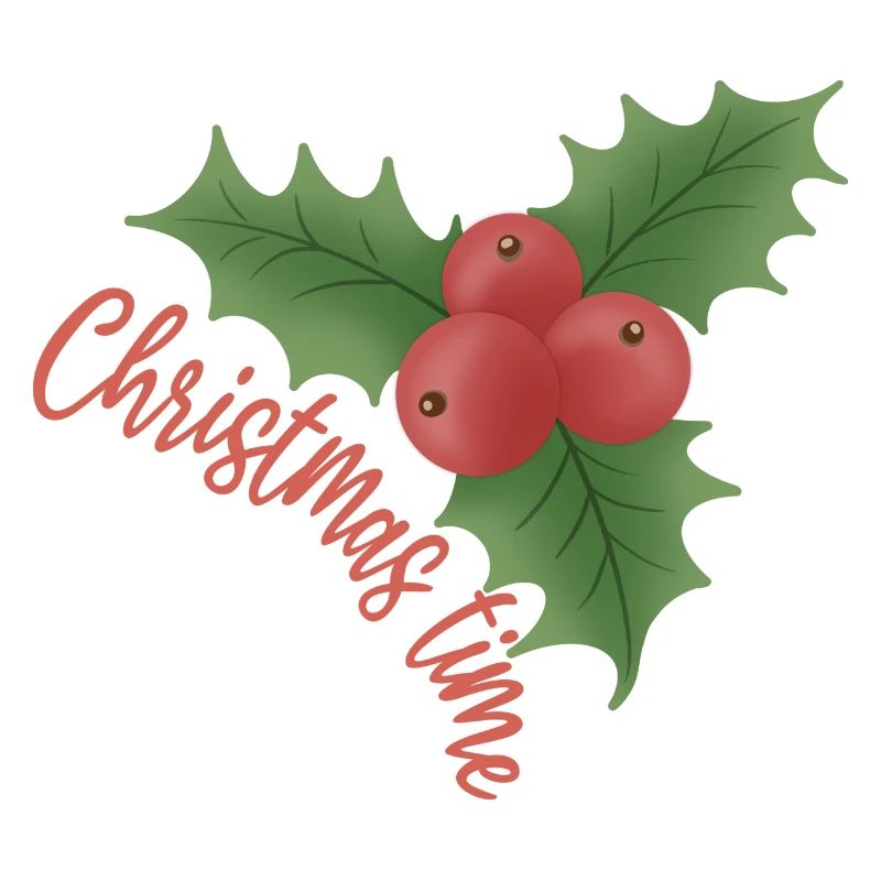 Christmas time - Mistletoe with red berries