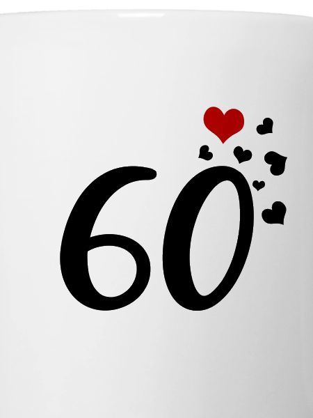 60e anniversaire coeurs 60