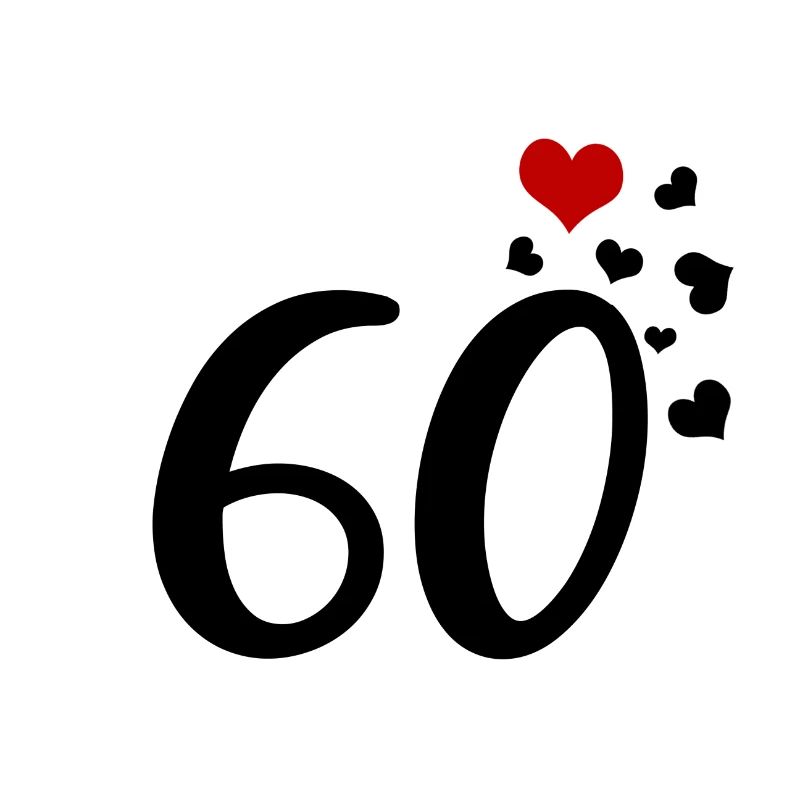 60e anniversaire coeurs 60