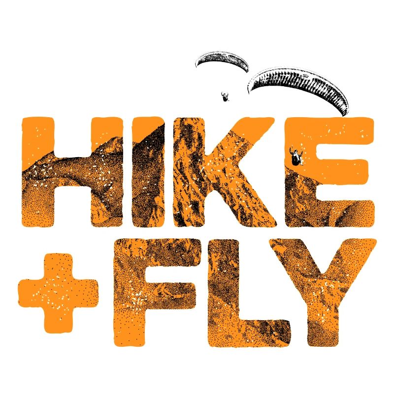 Hike & Fly Paragliding orange