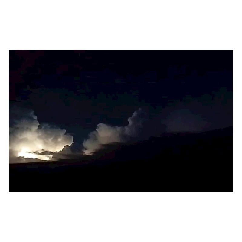 Thunderstorms at night