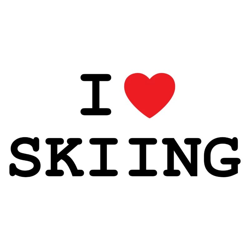 I love skiing