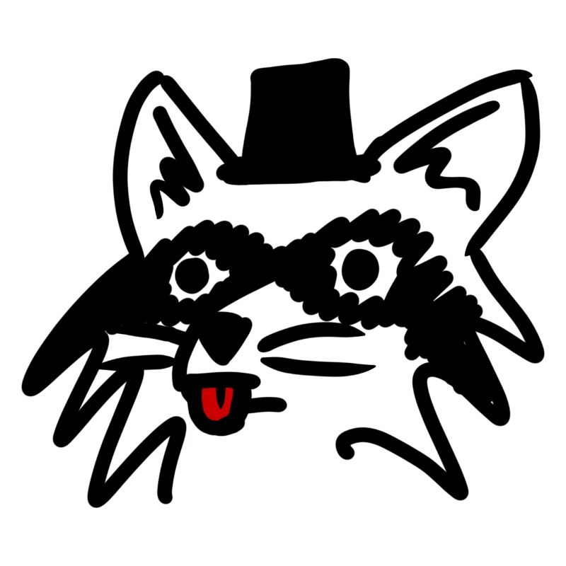 Rassiger Waschbär