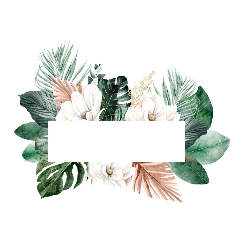 Modern Flowers Tropic customizable
