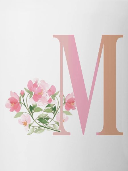 Letter M with flowers