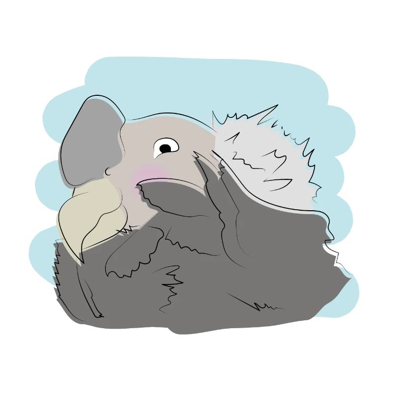 Illustrated design with vulture