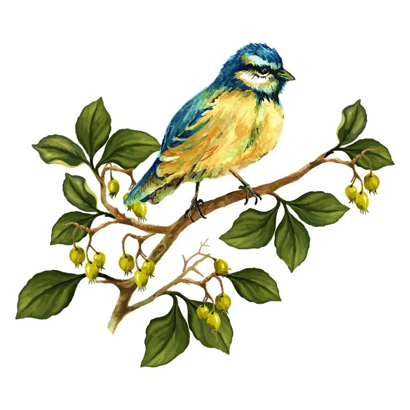 Bunter Vogel