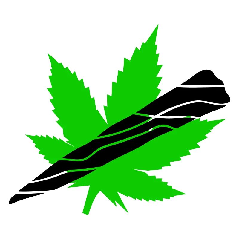 Neon Cannabisblatt Grafik