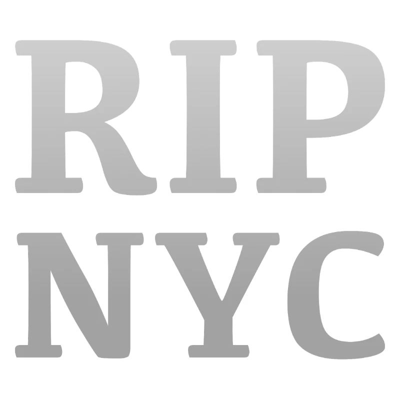 RIP NYC Monochrome design